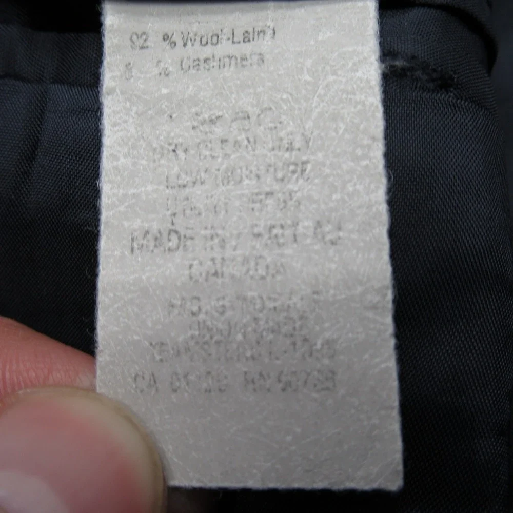 Lauren Ralph Lauren Wool Cashmere Blazer Men 46L Blue‎ Plaid Sport Coat READ